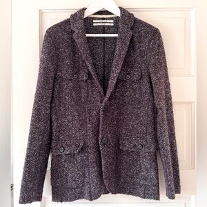 Robert Geller // Boucle Unstructured Patch Pocket Blazer // Size S